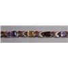 Image 2 : 22.480g Bracelet of Amethyst,Citrine and Garnet Sterling Silver