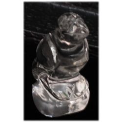 NATURAL 54.46 CTW CUT CRISTAL MEDIUM BIRD FIGURE