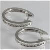 Image 2 : Genuine  0.47 ctw Diamond Earring 18KT White  Gold