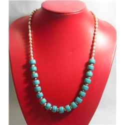 250.00CTW PHILIPPINE FRESHWATER PEARL AND BLUE TURQUOIS