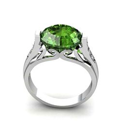 Genuine 5.09 ctw Emerald Ring 10k W/Y Gold