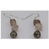Image 1 : NATURAL 23.60 CTW MIXED SEMI-PRECIOUS EARRINGS .925 STE