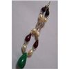 Image 1 : Natural 80.05ct Pearl,Emerald,Ruby Pendant .925 Sterlin
