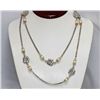 PEARL SILVER LONG  NECKLACE