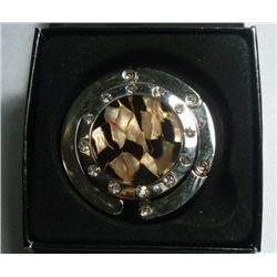 PORTABLE TABLE BAG HOLDER GOLDEN BLACK