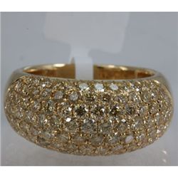 Genuine  2.27 ctw Yellow Diamond Ring 18KT Yellow Gold