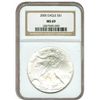 Image 1 : Certified Uncirculated Silver Eagle 2005 MS69