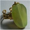 Image 1 : 218.00CTW AGATE ALUMINUM WIRED ADJUSTABLE RING