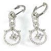 Image 1 : Genuine  0.87 ctw Diamond Earring 18KT White Gold