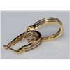Image 1 : 0.60 CTW 14K YELLOW GOLD DIAMOND EARRINGS