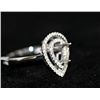 Image 2 : 18K WHITE GOLD DIAMOND RING 0.18 CTW