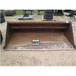 8' snow bucket for skid loader