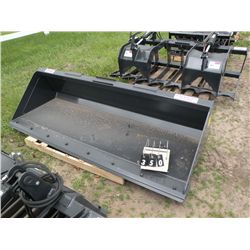 Stout 84" skid loader bucket w/bolt-on edge -NEW