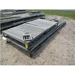 24' steel dock w/wheels
