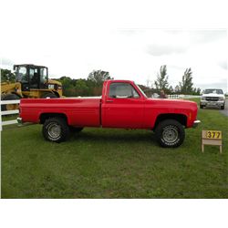 1983 Chev K10 4WD pick-up 1GCEK14H9DF373496