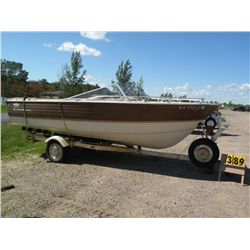 Crestliner Nordic boat, no motor w/trailer NOR040092M831