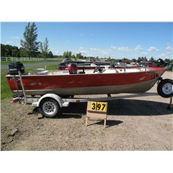 1978 Lund 16 boat w/trailer
