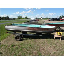 1962 Alumacraft 14' boat w/trailer