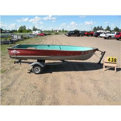1959 Lund 12' boat w/trailer 623459