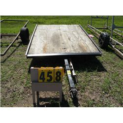 Homemade steel 77x8 trailer, bent tongue