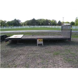 20' flatbed take off w/dump hoist