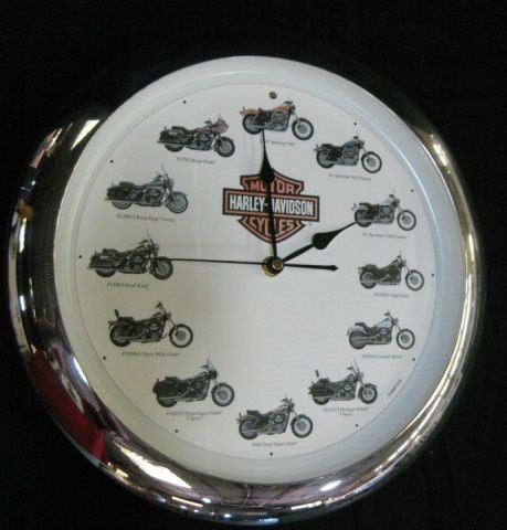 vintage harley davidson clocks