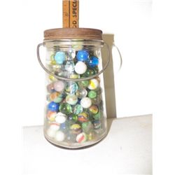 Vintage Jar full Marbles