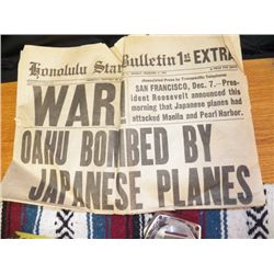 Honolulu Star Bulletin Dec 7th 1941