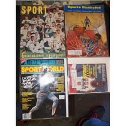4-Old Sports Magazines