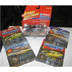 4-  Johnny Lightning Muscle Car, & 1- Mopar Muscle