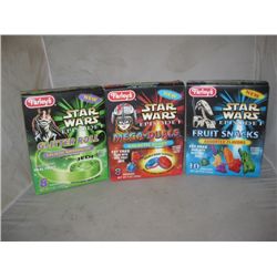 3 Boxes Star Wars" Farleys Fruit Snacks"