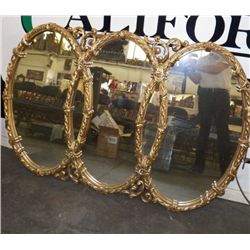Triple Oval Overlapping Mirror