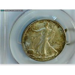 1946 S WALKING LIBERTY HALF DOLLAR PCGS MS63