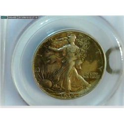 1939 S WALKING LIBERTY HALF DOLLAR PCGS XF45