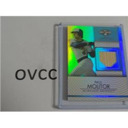 PAUL MOLITOR 2012 TOPPS TRIPLE THREADS GAME USED BAT 2/3