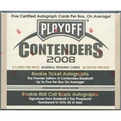2008 PLAYOFF CONTENDERS BASEBALL HOBBY BOX SEALED!! POSSIBLE POSEY ROOKIES!!