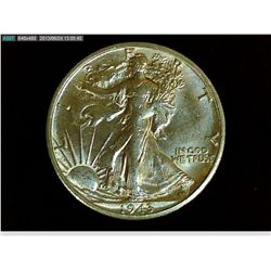 1943 S WALKING LIBERTY CHOICE UNCIRCULATED