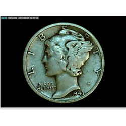 1943 MERCURY DIME