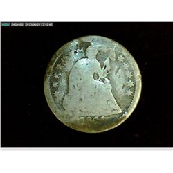 1844 O SEATED HALF DIME WITH STARS
