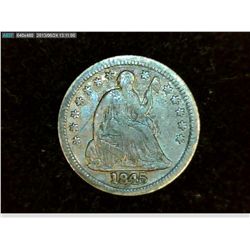 1945 SEATED HALF DIME WITH STARS