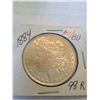 Image 1 : 1884 MORGAN SILVER DOLLAR AU+