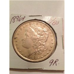 1896 MORGAN SILVER DOLLAR AU/BU