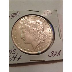 1900 MORGAN SILVER DOLLAR MS-64+