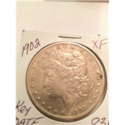 1902 MORGAN SILVER DOLLAR XF