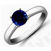 Image 1 : Sapphire 1.05 ctw Solitaire Ring 14kt W/Y  Gold