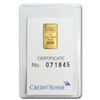 Image 1 : 1 gram Statue of Liberty Credit Suisse Gold Bar With As