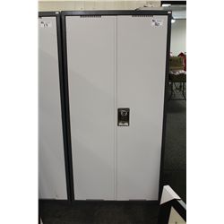 GREY 6FT DOUBLE DOOR STORAGE LOCKER