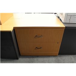 MAPLE 2 DRAWER LATERAL FILE CABINET