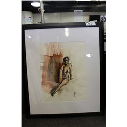 LAZA FONKIN FRAMED WATER COLOR