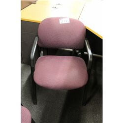 BURGUNDY CLIENT CHAIR